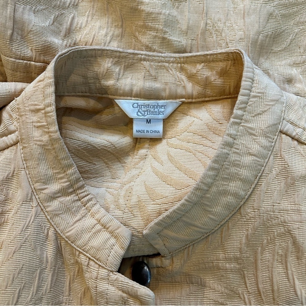 🌟 Christopher & Banks Button Up Lightweight Jacket - Size M 🌟 - Picture 5 of 6